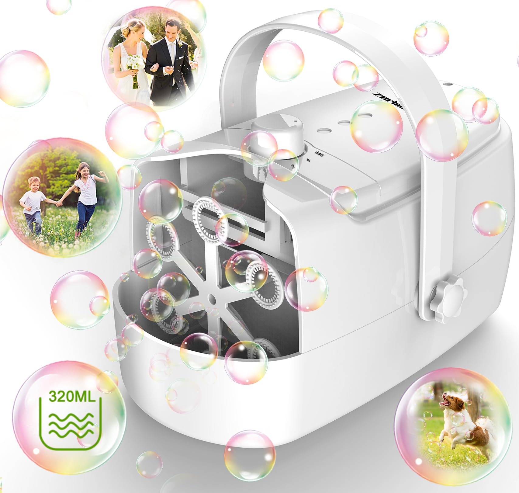 ポータブルエレクトロポレーションマシーン Amazon.com: Bubble Machine Durable Automatic Bubble Blower